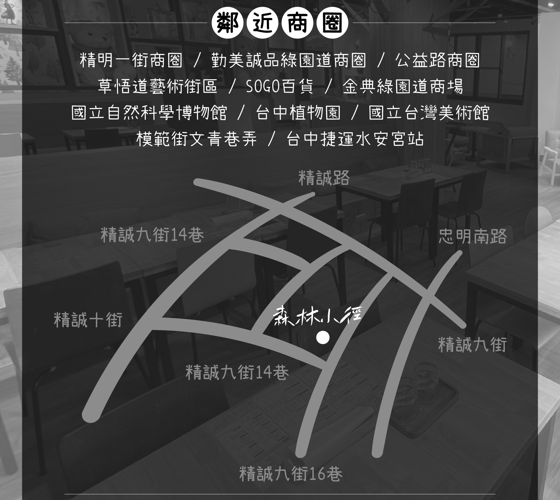 森林小徑餐廳精誠店的地址